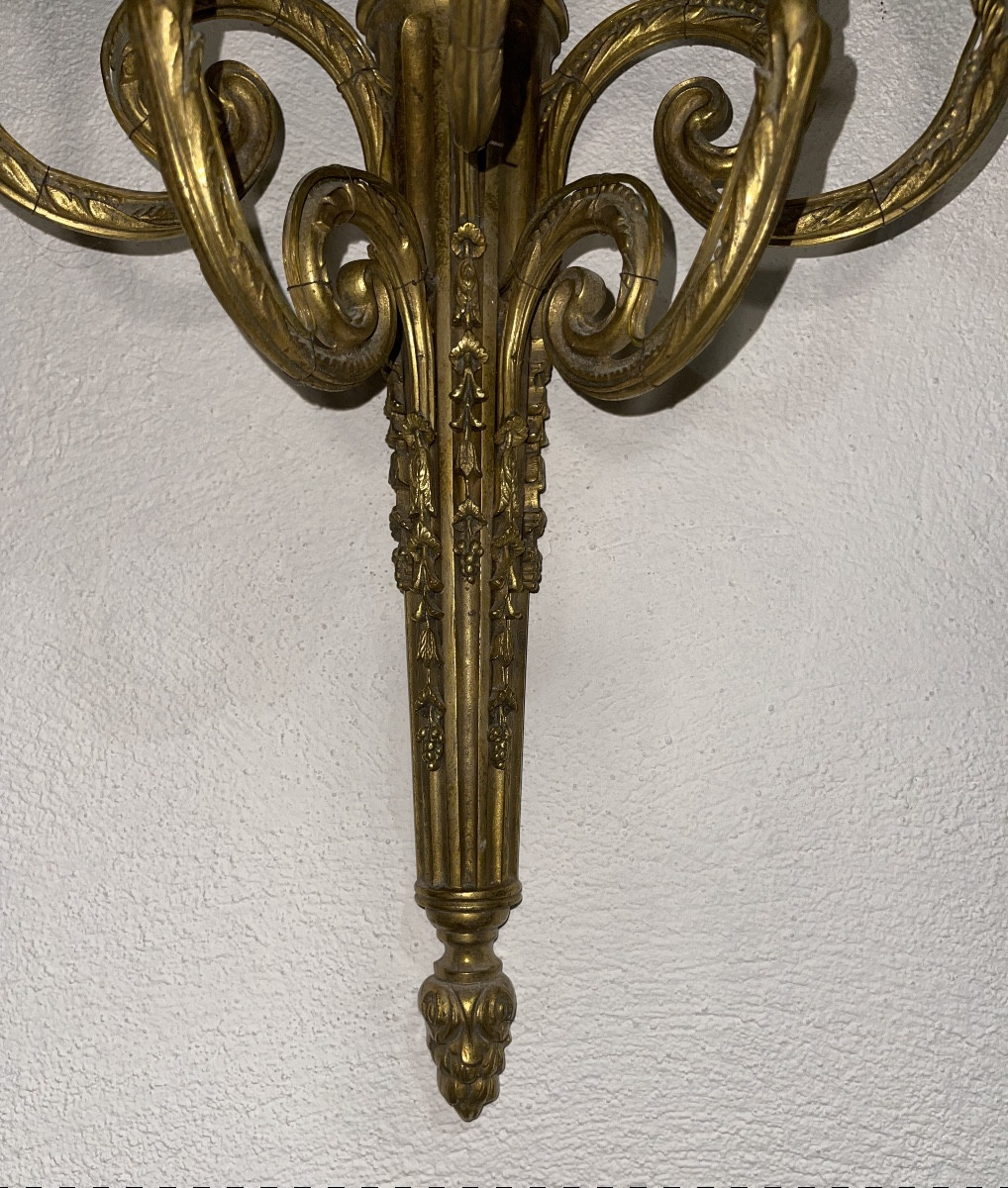 Pair Of Bronze Wall Lights -photo-4