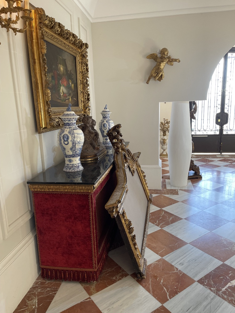 Important Napoleon III Style Headboard In Carved And Gilded Wood – 200 Cm – Circa 1850/1870-photo-4