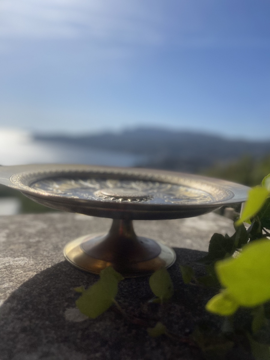 Coupe en bronze Barbedienne, décor allégorique antique. F. Levillain, datée 1879 , XIXe siècle-photo-3