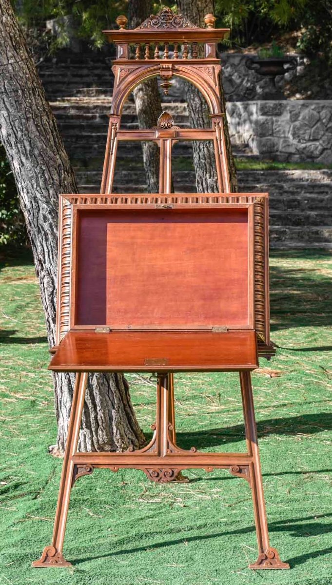 Carved Wooden Document Easel-photo-3
