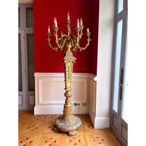 Huge Light Fixture/ Candelabra/ Castle Torchiere 