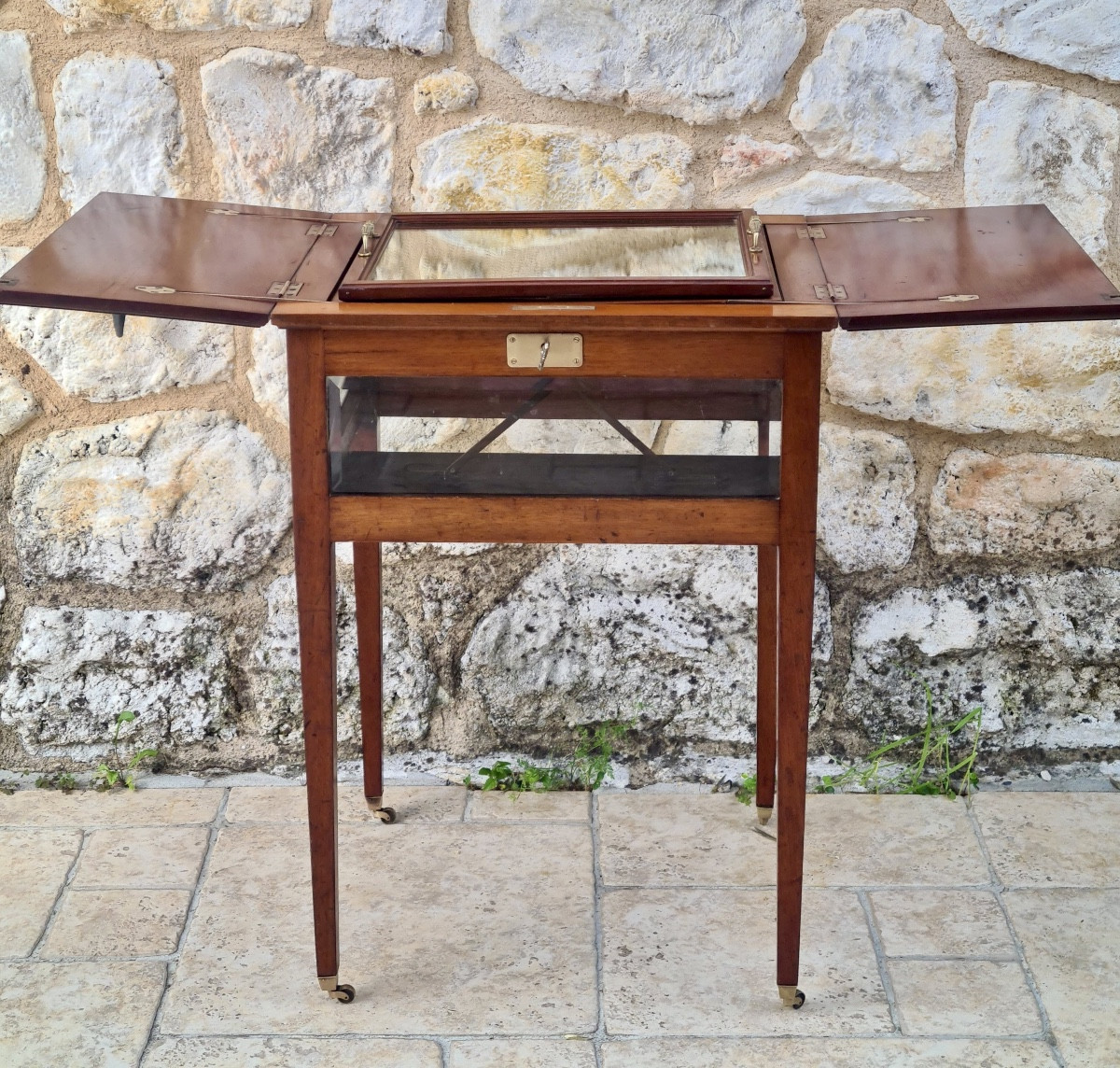 Desserte Ou Table A Thé En Acajou époque XIX ème Siècle 