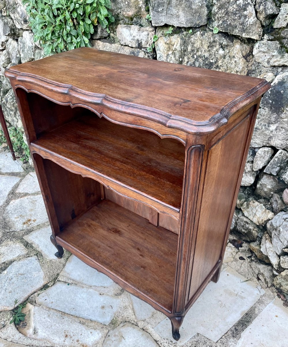 Petit Bibus En Chêne Massif De Style Louis XV époque XX Eme Siècle -photo-4