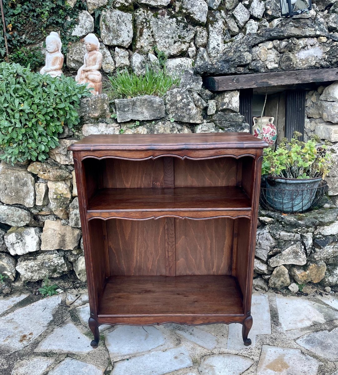 Petit Bibus En Chêne Massif De Style Louis XV époque XX Eme Siècle 