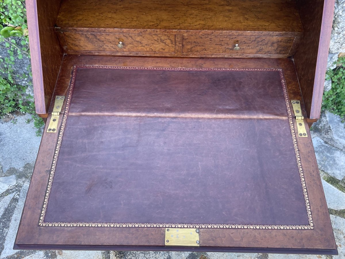 Lady's Secretary In Mahogany From Napoleon III Period 19th Century -photo-5