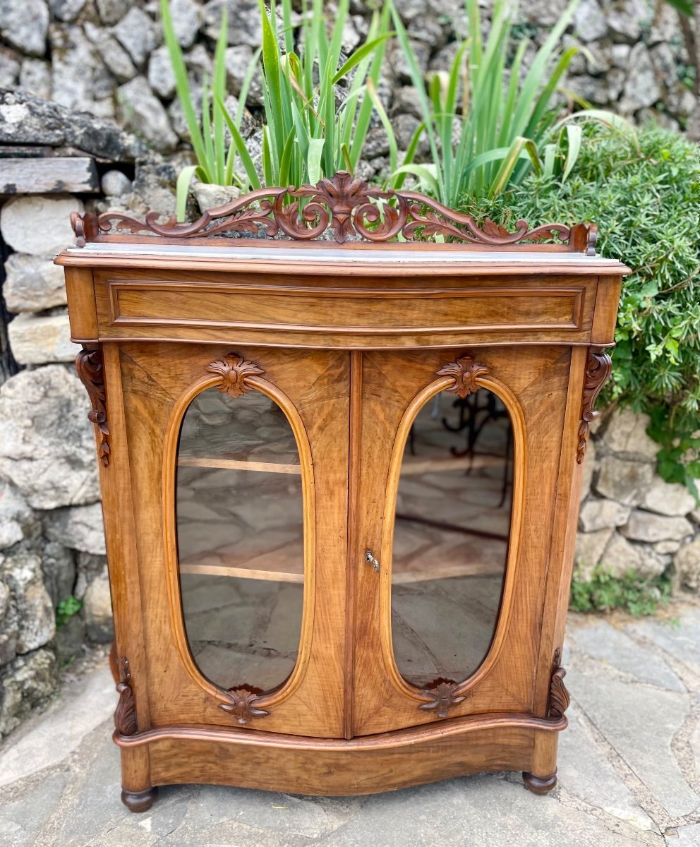 Small Mahogany Showcase From Napoleon III Period -photo-2