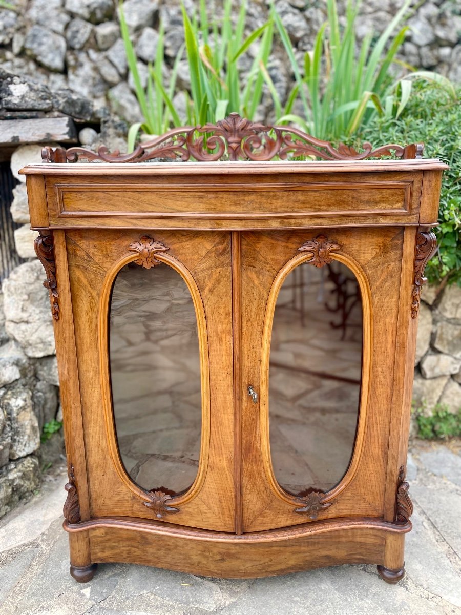 Small Mahogany Showcase From Napoleon III Period -photo-6