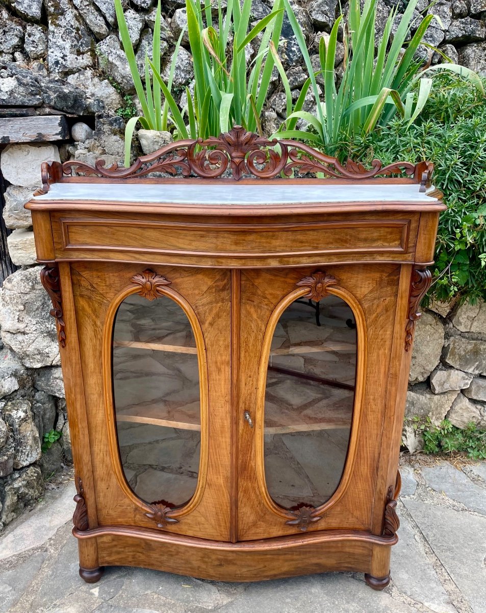 Small Mahogany Showcase From Napoleon III Period 
