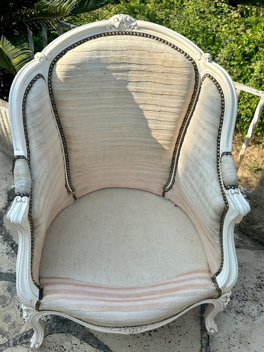  Petite Bergère De Style Louis XV D’époque XX Eme Siecle -photo-2