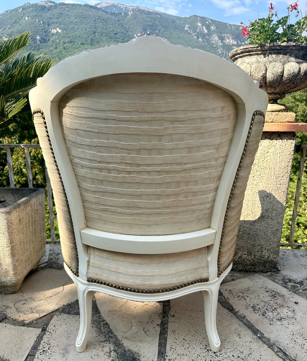  Petite Bergère De Style Louis XV D’époque XX Eme Siecle -photo-4