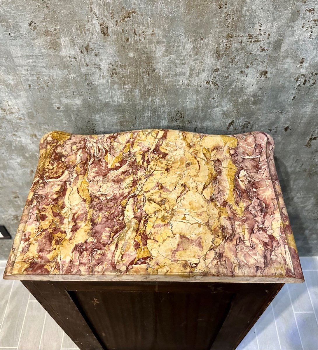 Small Louis XV Style Marquetry Chest Of Drawers, 20th Century-photo-4