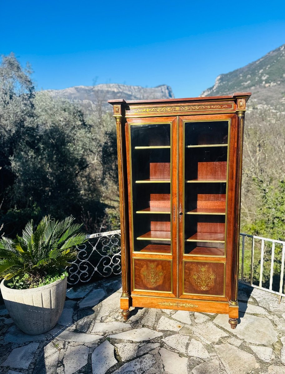 Napoleon III Library / Display Case Circa 1850.