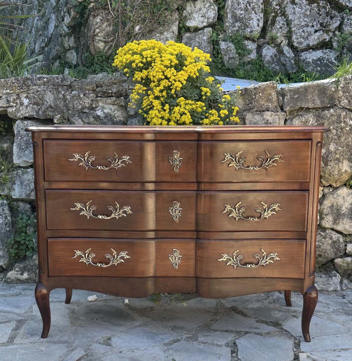 Commode En Acajou De Style Louis XV époque XX Eme Siècle 