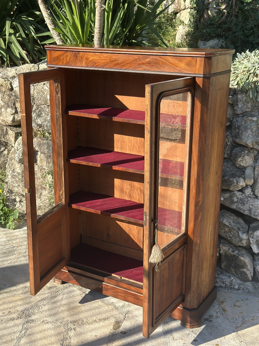 Vitrine /Bibliotheque  en Acajou Époque XIXEME siècle -photo-1