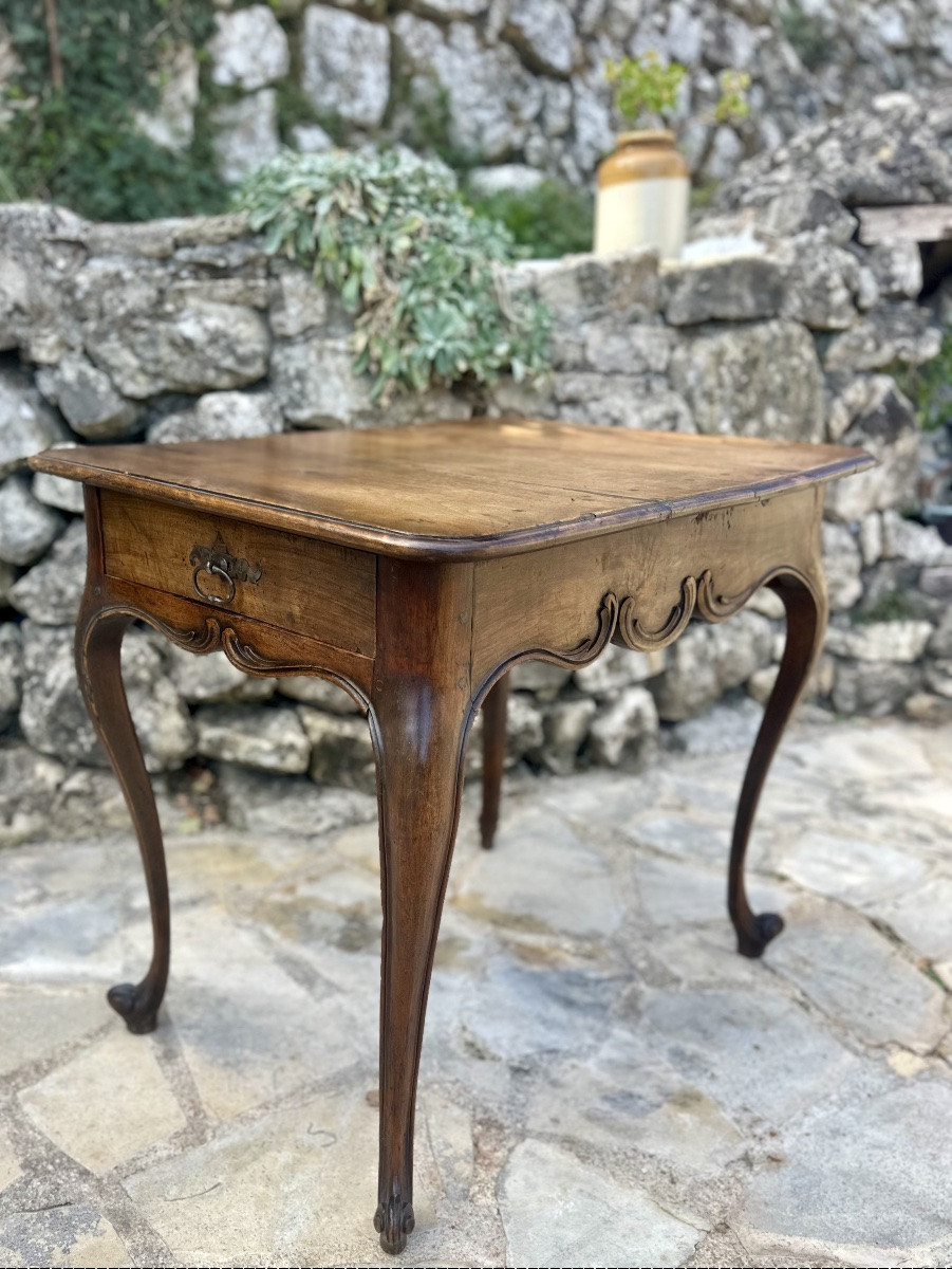 Louis XV Period Walnut Center Table. 18th Century.-photo-2