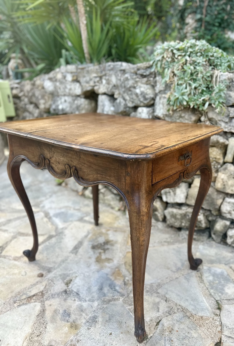 Louis XV Period Walnut Center Table. 18th Century.-photo-7