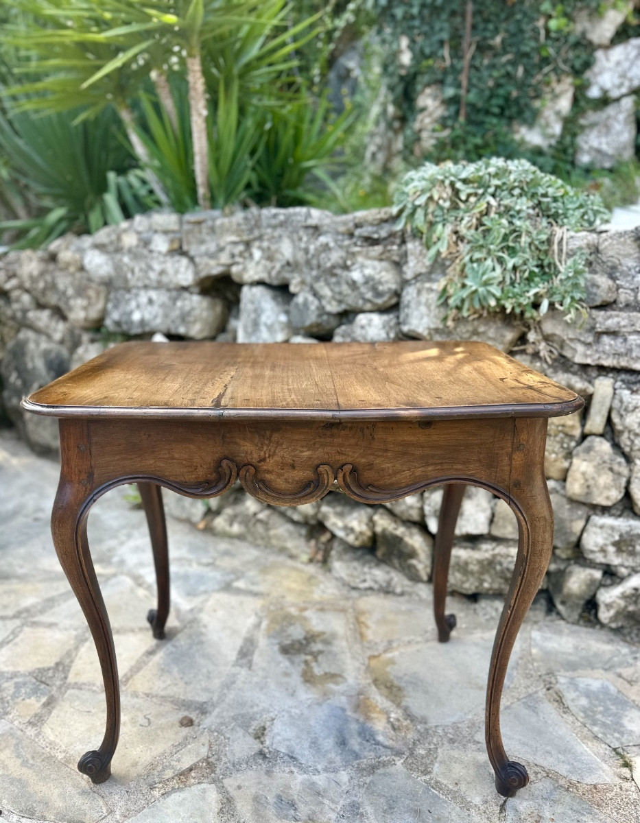 Louis XV Period Walnut Center Table. 18th Century.