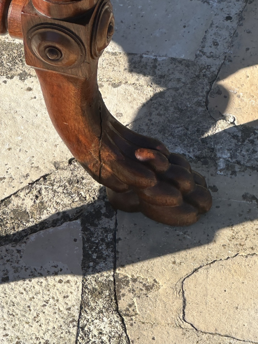 Guéridon en Acajou  Attribué à C.E Jonsson  Époque XIX siècle.-photo-7