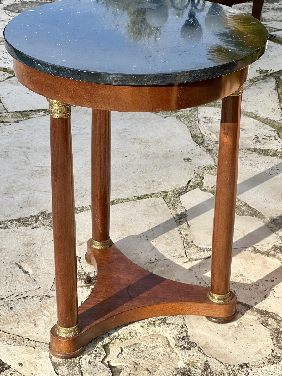 Guéridon Empire en Acajou et placage d’acajou Époque XXEME siècle -photo-3
