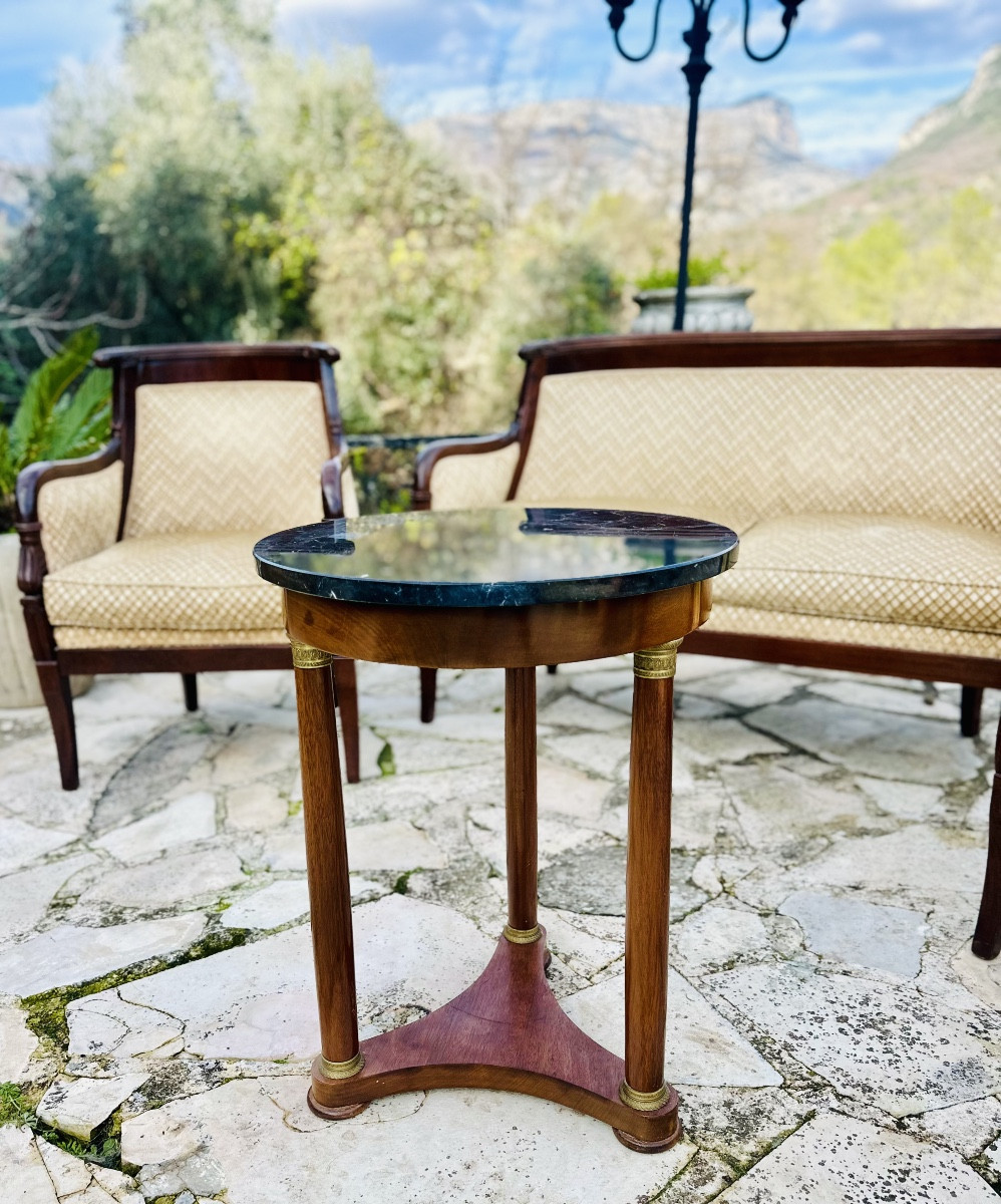 Guéridon Empire en Acajou et placage d’acajou Époque XXEME siècle -photo-5