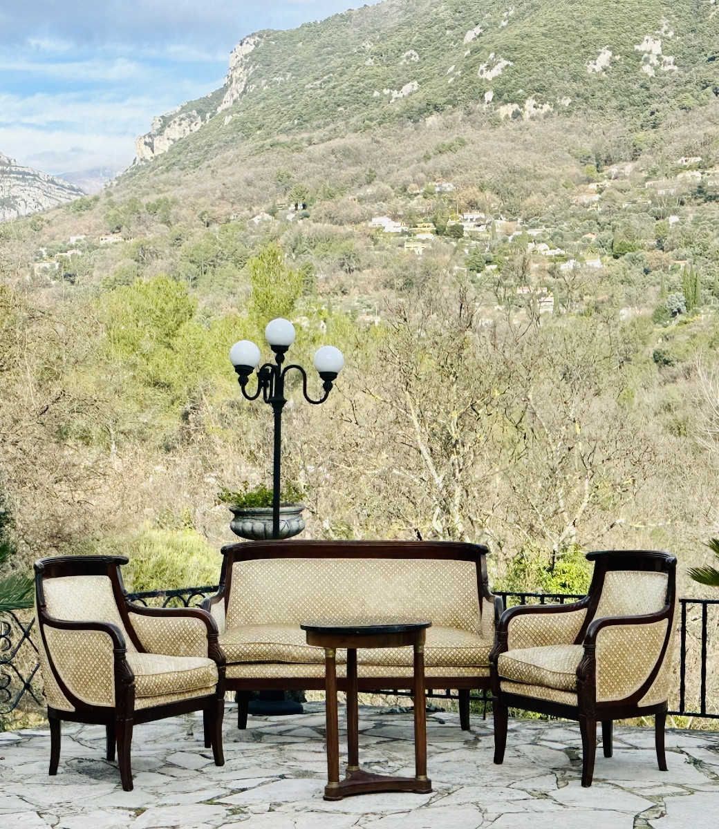 Guéridon Empire en Acajou et placage d’acajou Époque XXEME siècle -photo-6