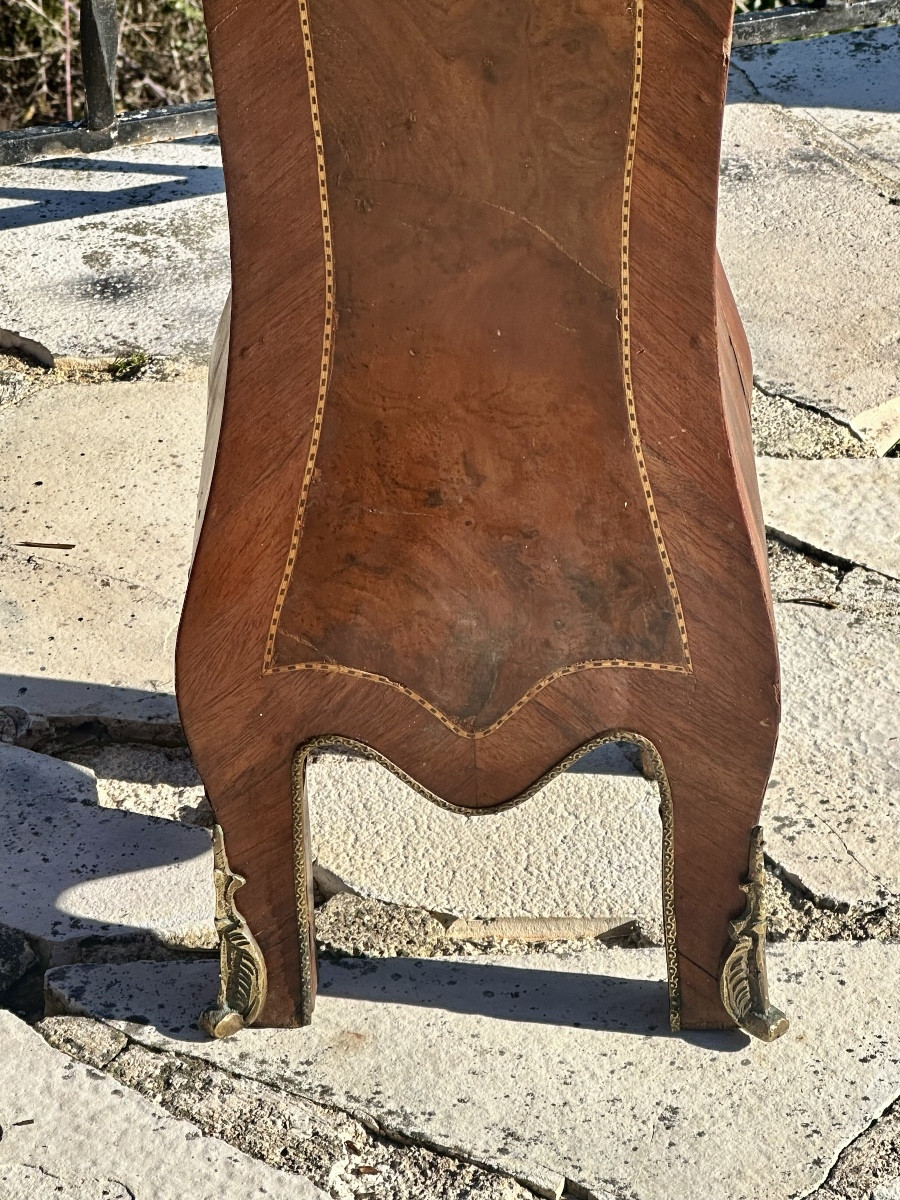 Important Pair Of "gates Or Columns" In Precious Wood Marquetry Circa 1900.-photo-6