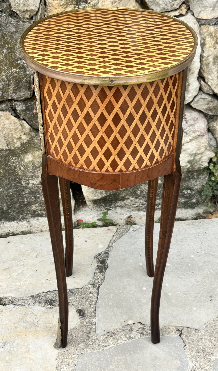 20th-century Wood Inlay Chest Of Drawers.-photo-6