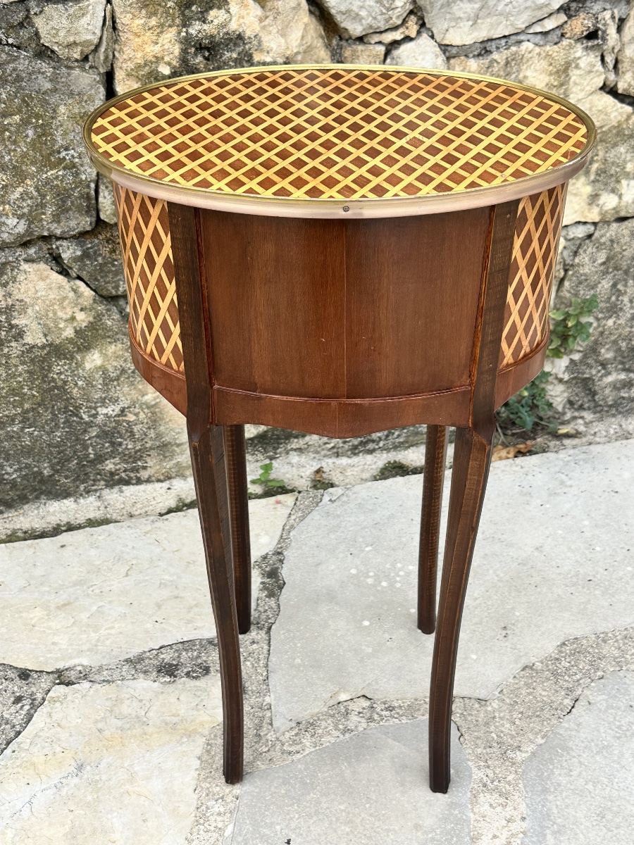 20th-century Wood Inlay Chest Of Drawers.-photo-7