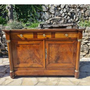 Empire Buffet In Walnut From The 19th Century