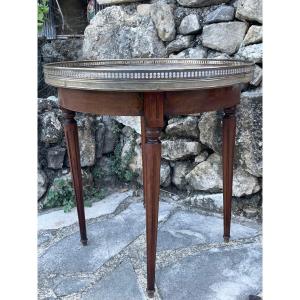 Petite Table Bouillotte En Acajou De Style Louis XVI 