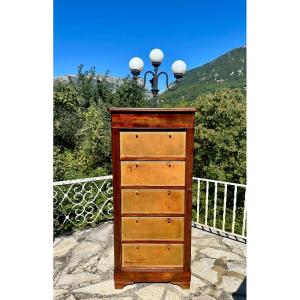 Charming 19th Century Mahogany Notary's File Cabinet.