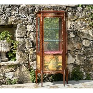 Élégante Vitrine en Acajou de style Louis XVI  Époque XX eme siècle.