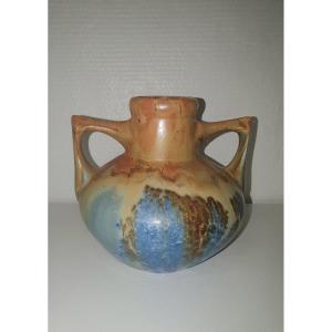 Magnificent Stoneware Vase G. Metenier - Art Deco