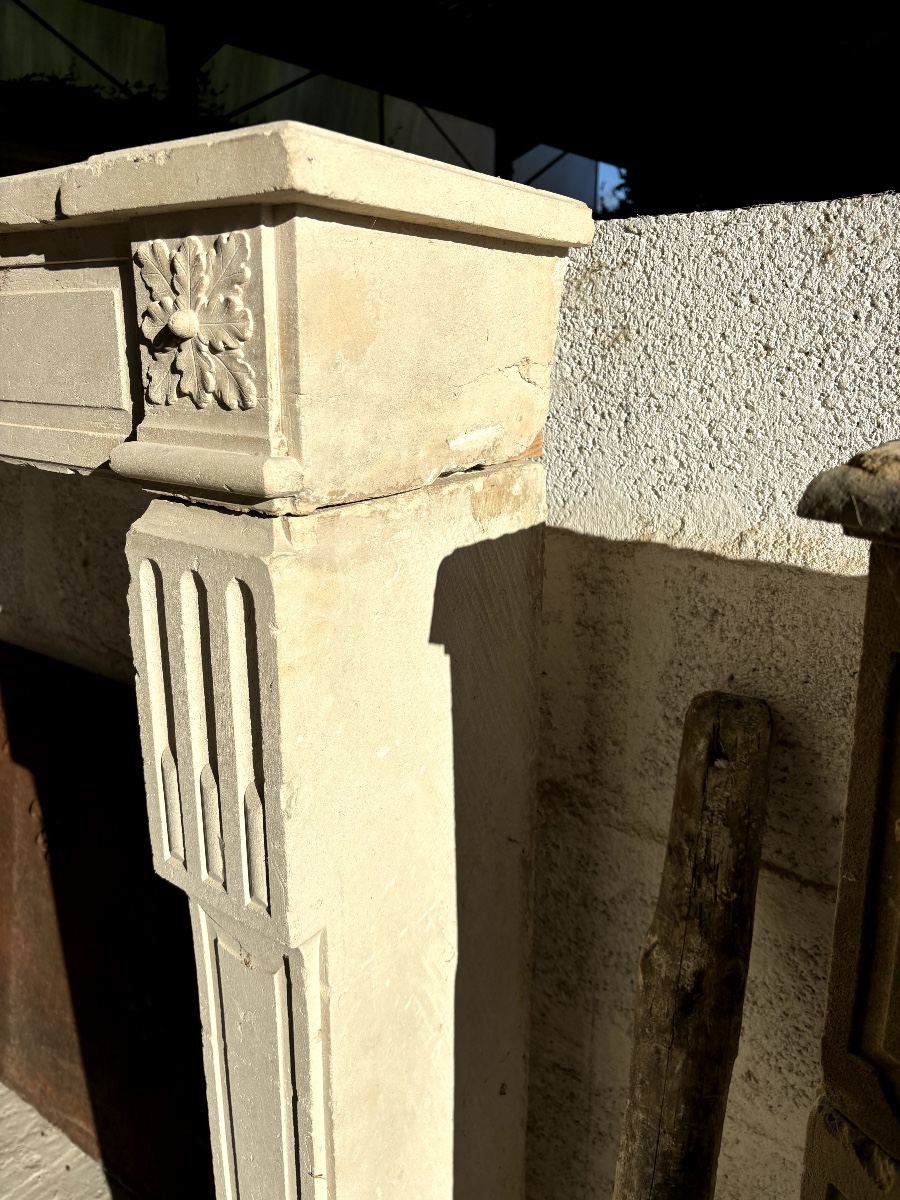 Louis XVI Style Fireplace, From Burgundy-photo-4