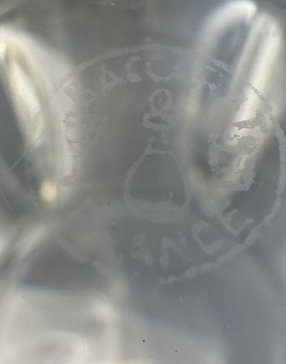 BACCARAT, vase hexalobé modèle harcourt en cristal des années 1950 -  signé-photo-4