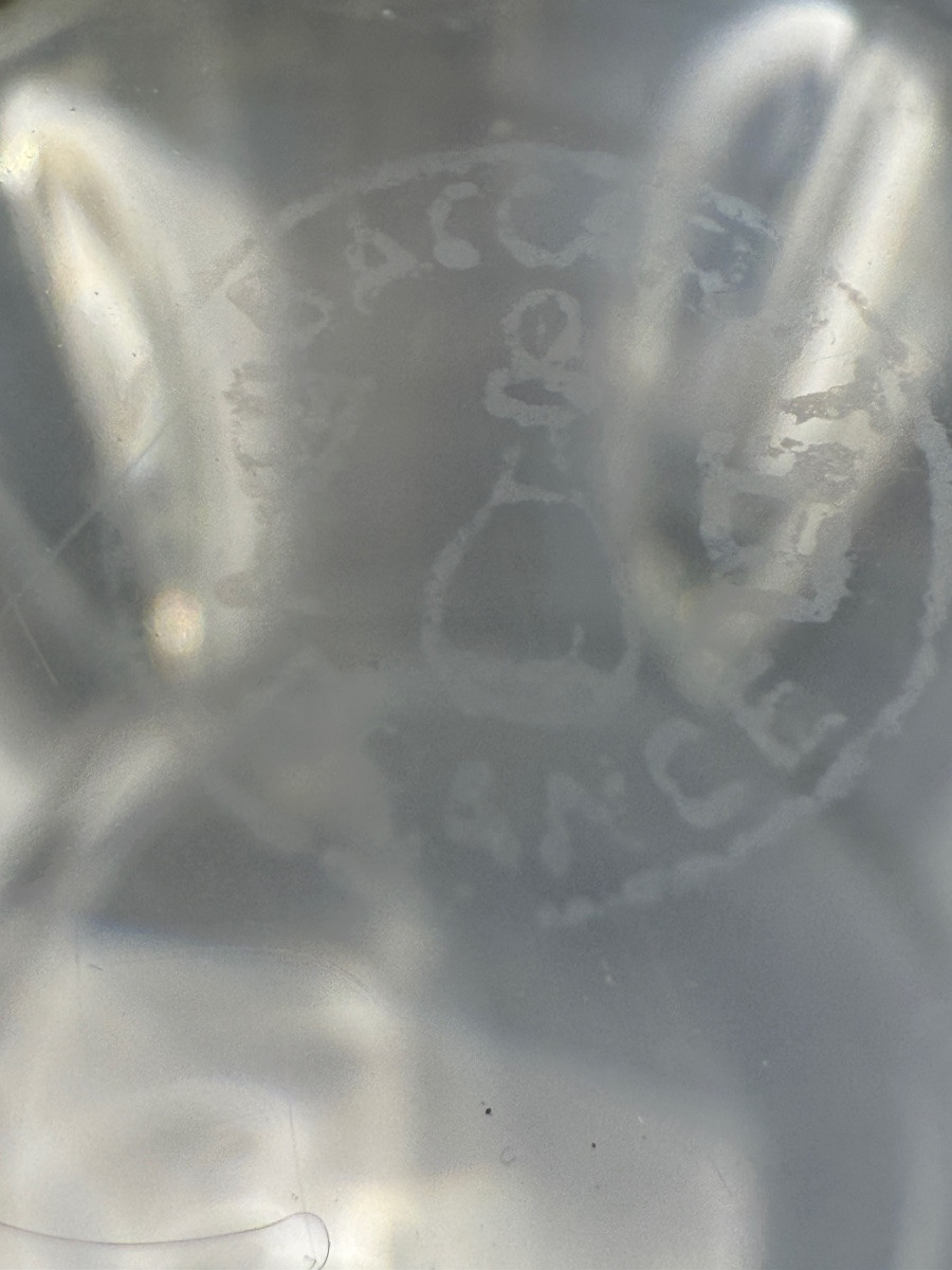 BACCARAT, vase hexalobé modèle harcourt en cristal des années 1950 -  signé-photo-3
