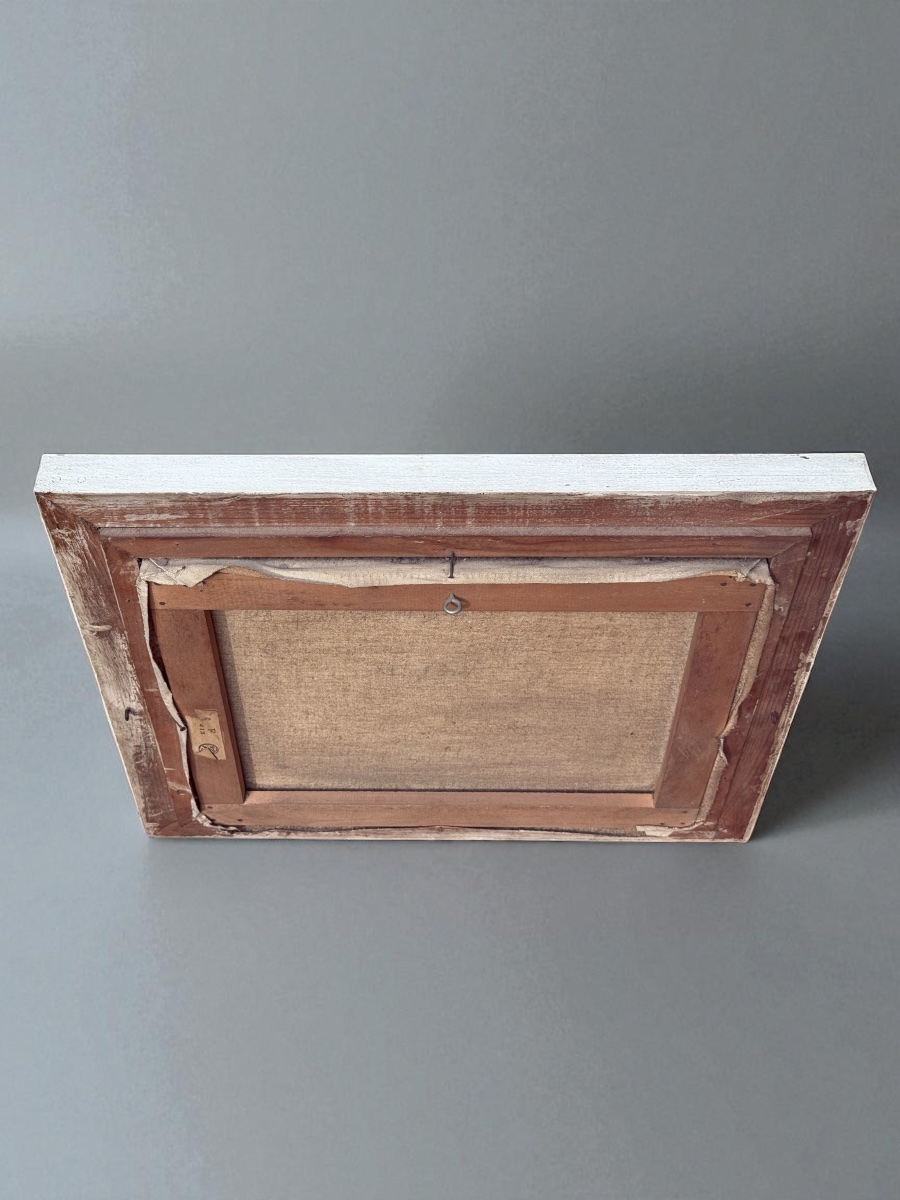 Marine - Huile sur toile  - Port de Concarneau - signée DEVAUX Léon - Milieu XXème siècle-photo-2