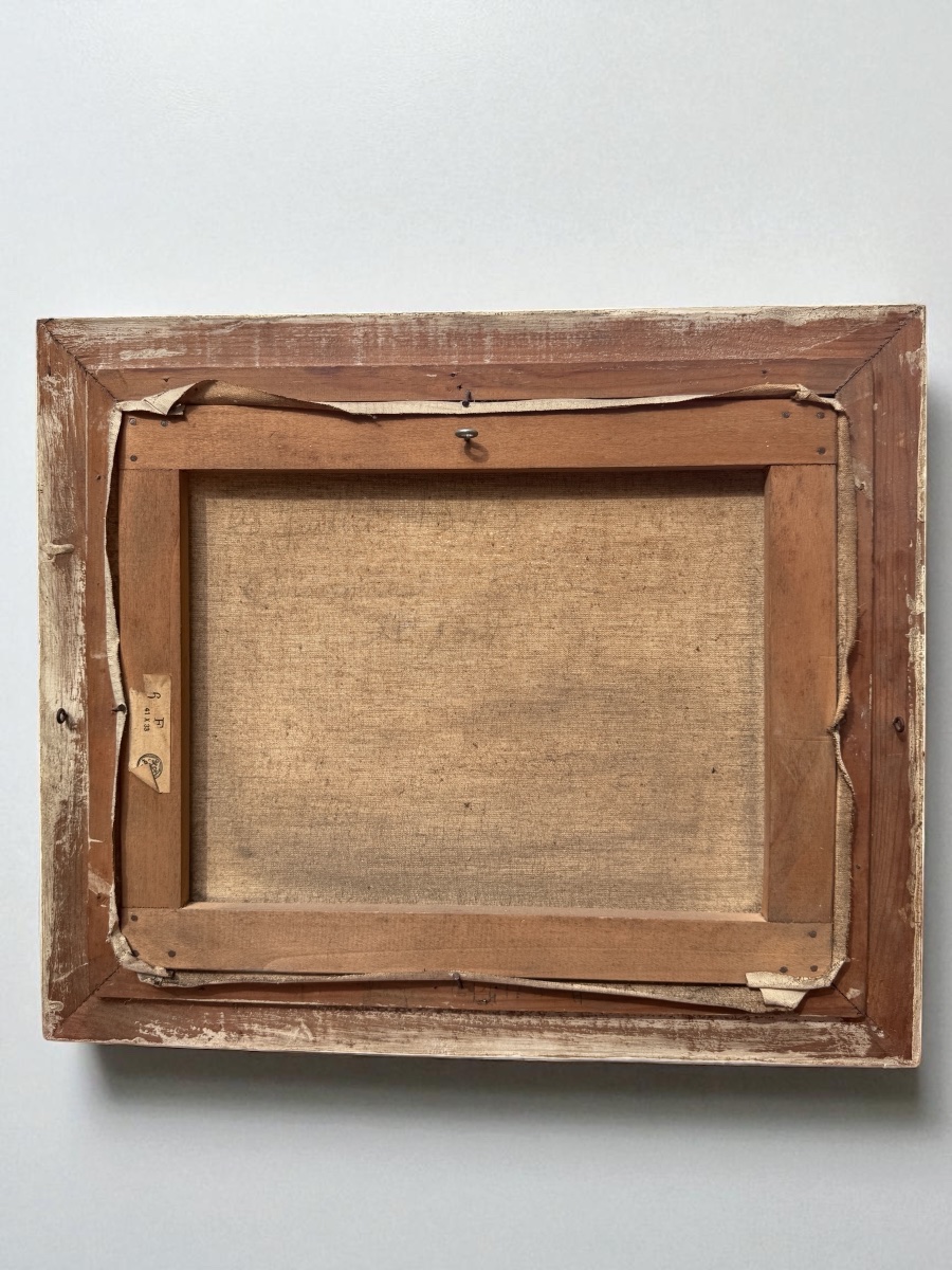 Marine - Huile sur toile  - Port de Concarneau - signée DEVAUX Léon - Milieu XXème siècle-photo-3