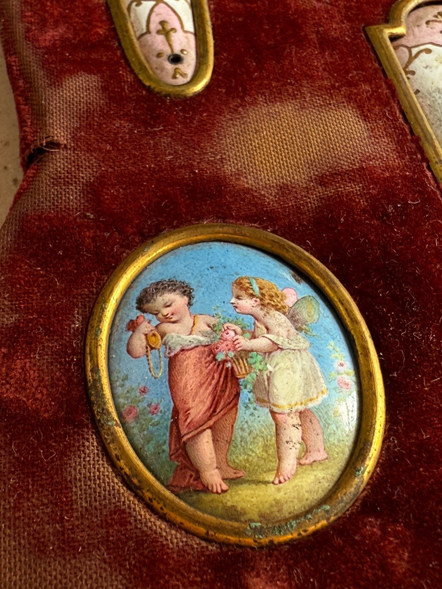 Limoges Enamels On Copper - 8 Collectible Miniatures - 19th Century-photo-3
