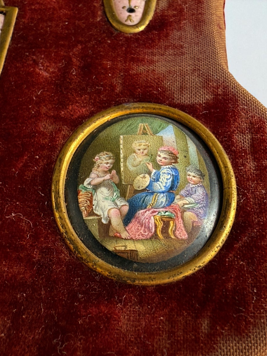 Limoges Enamels On Copper - 8 Collectible Miniatures - 19th Century-photo-6