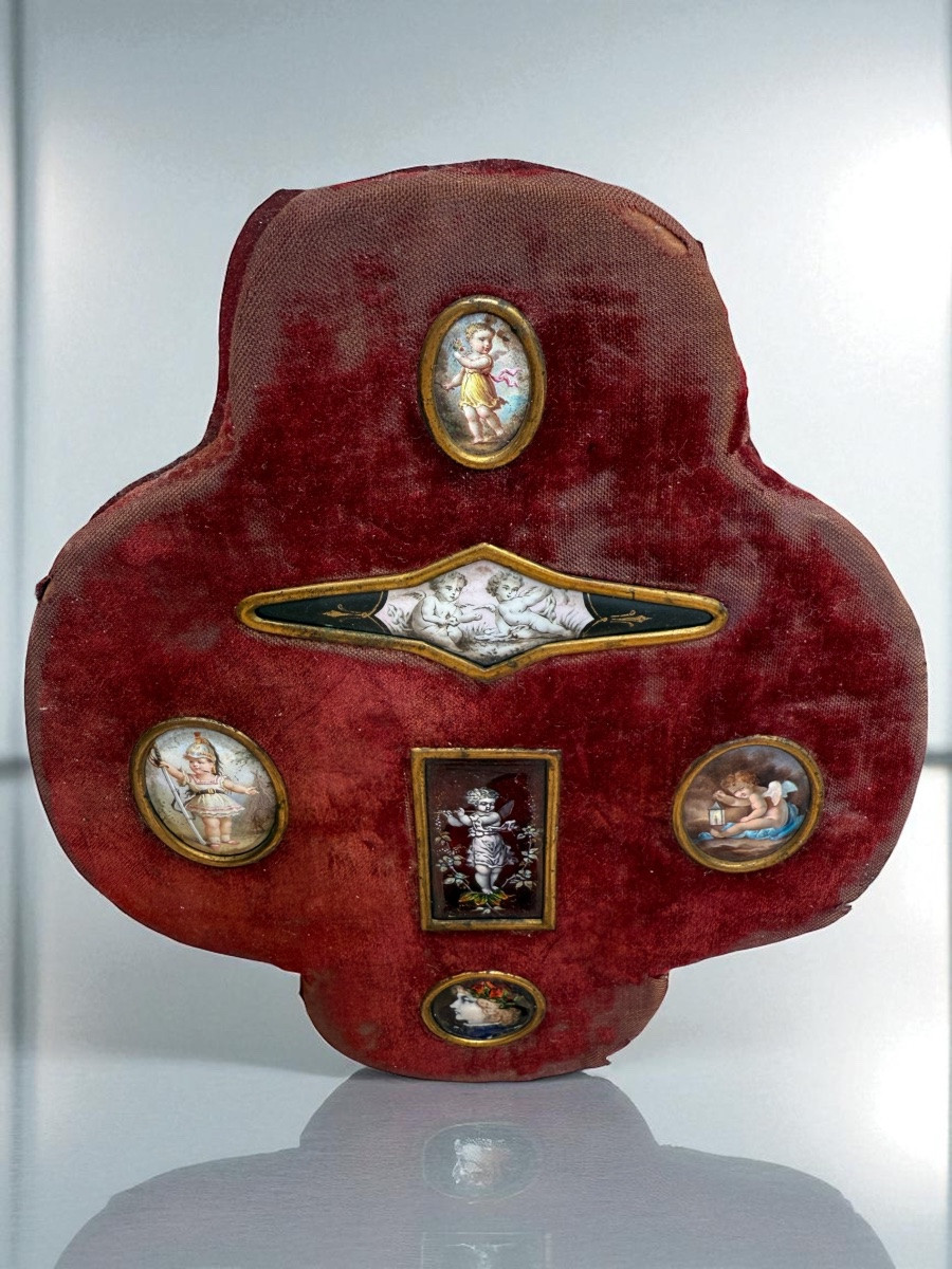 Limoges Six Enamels On Copper – 19th-century Collectible Miniatures-photo-1
