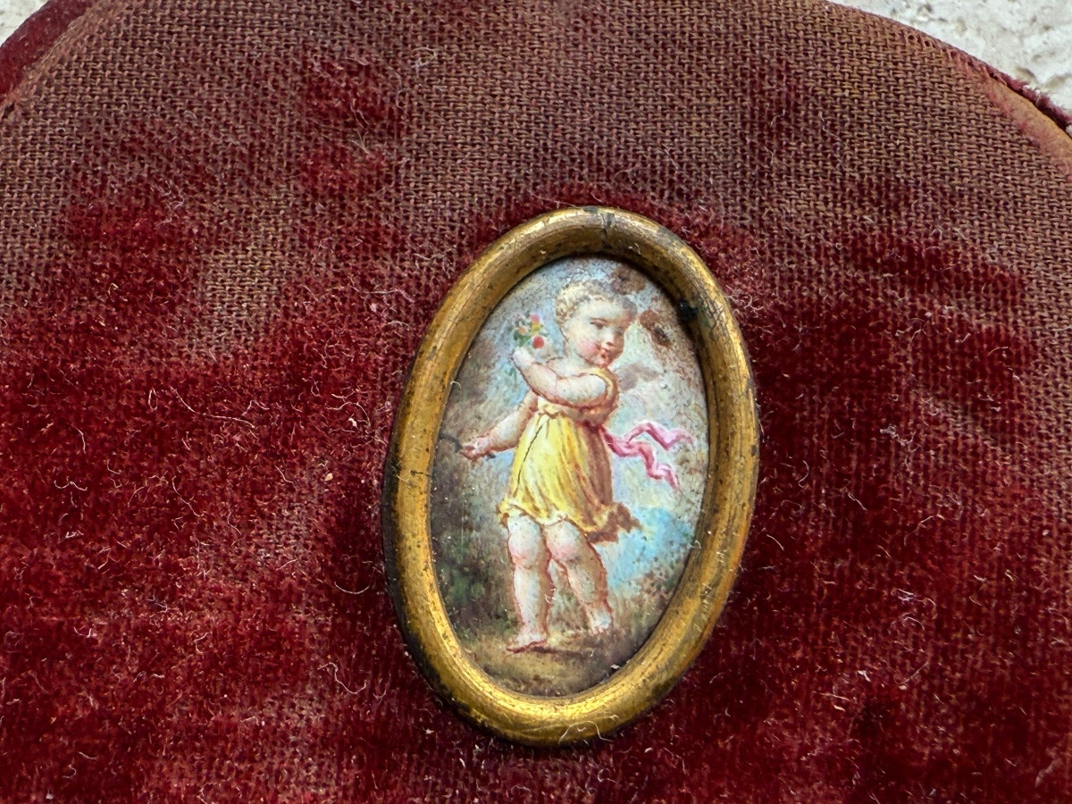 Limoges Six Enamels On Copper – 19th-century Collectible Miniatures-photo-2