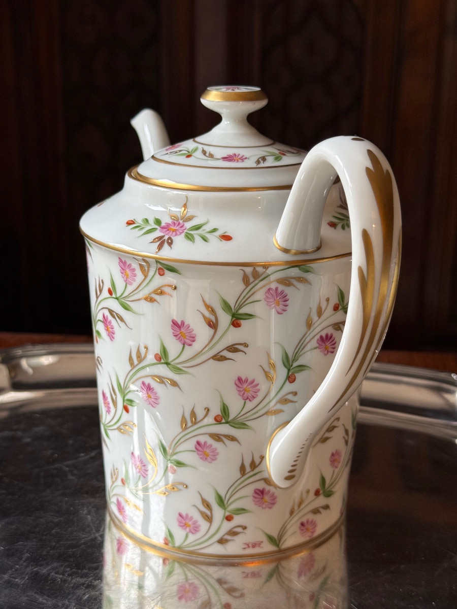 Haviland - Limoges : Ensemble à café sucrier et pot à lait assortis-photo-2