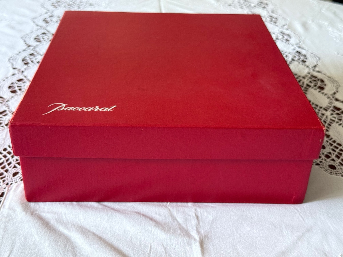 Baccarat Harmonie – Rare Set Of 6 Luxury French Crystal Tankards In Original Box -photo-4
