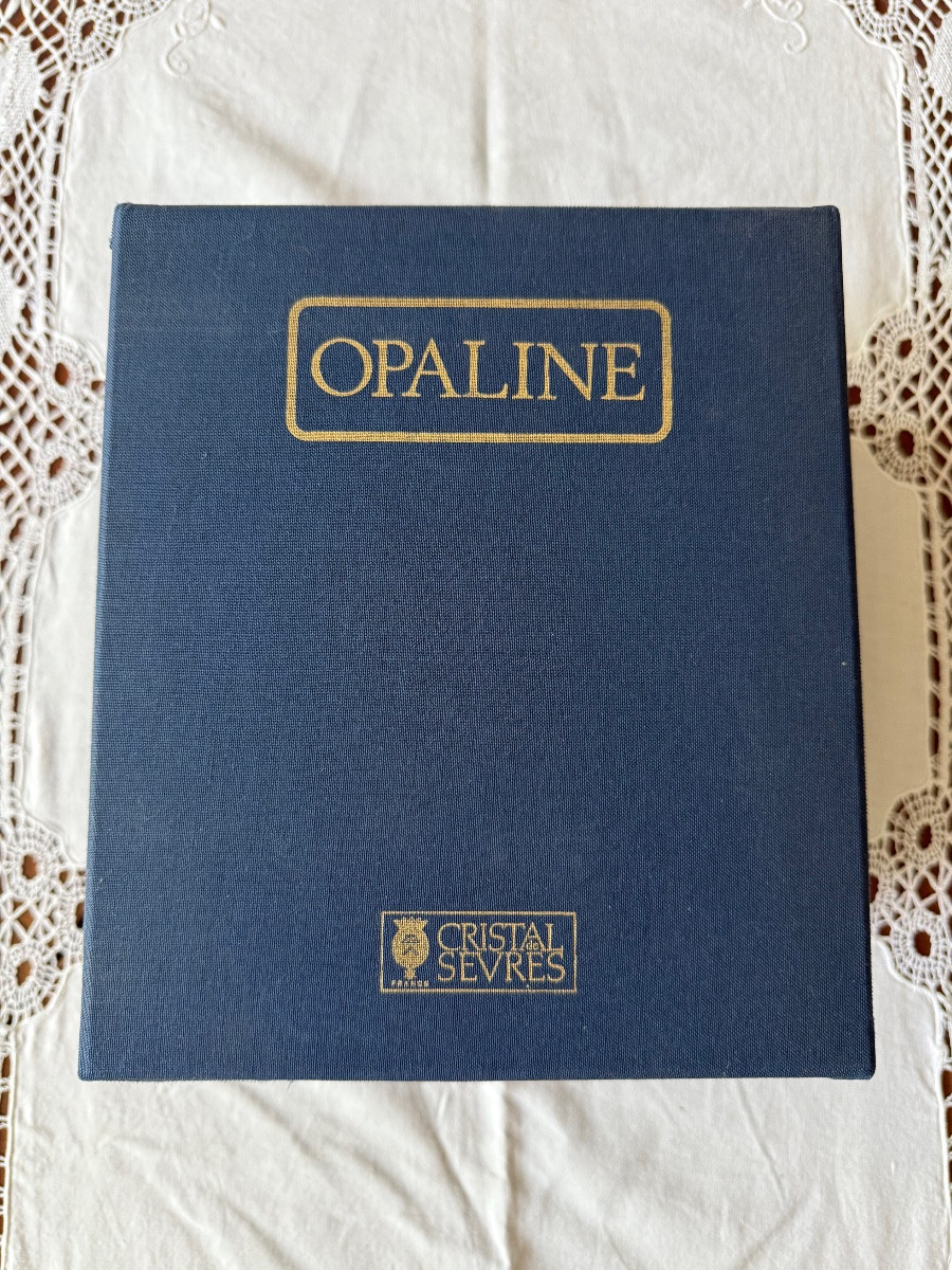 Coupe Perrier en Opaline de Cristal, Cristal de Sèvres France, fin XXe siècle-photo-5