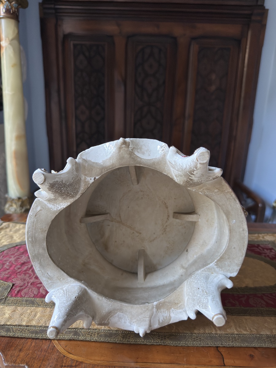 Large Polychrome And Gold Porcelain Group – Dresden Volkstedt, 19th Century - Circa 1880-photo-8