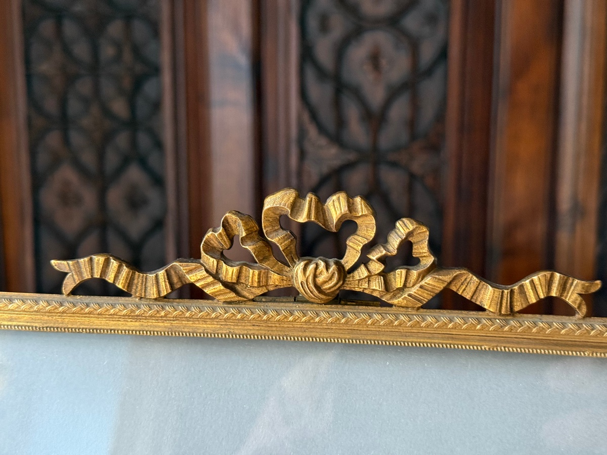 Grand Cadre photo en bronze doré, XIXᵉ siècle — époque Napoléon III-photo-6