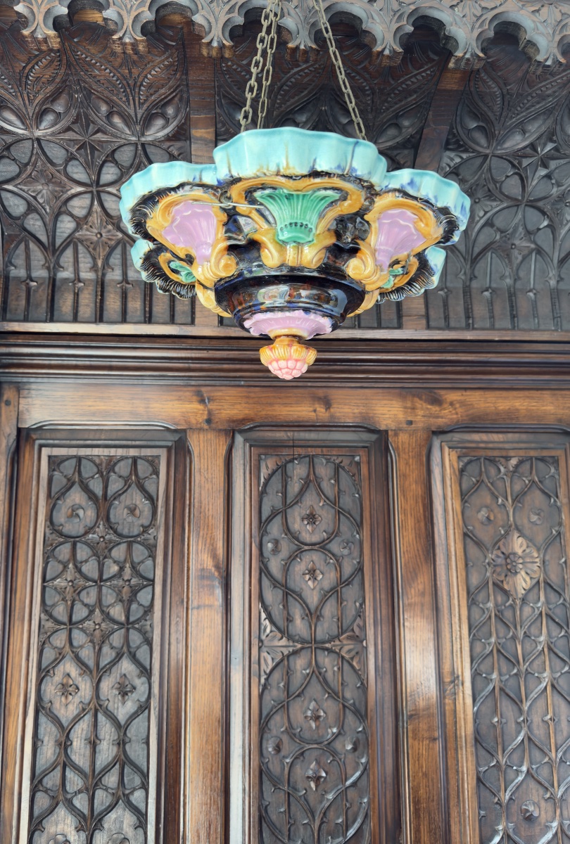 Polychrome Barbotine Hanging Planter-photo-3