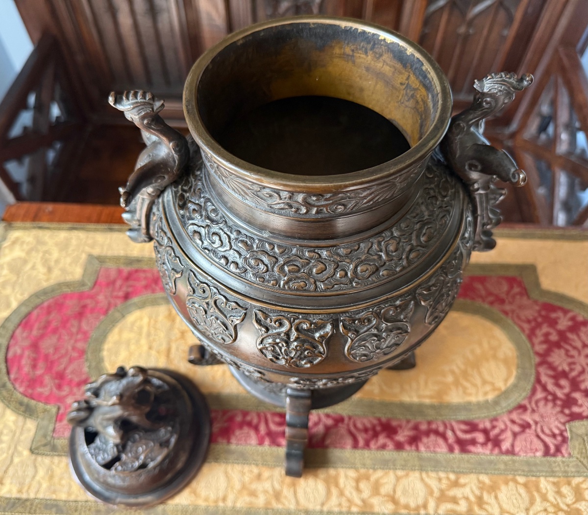 Bronze Incense Burner With Archaic-style Decoration, China, 19th Century—studio Mark-photo-1