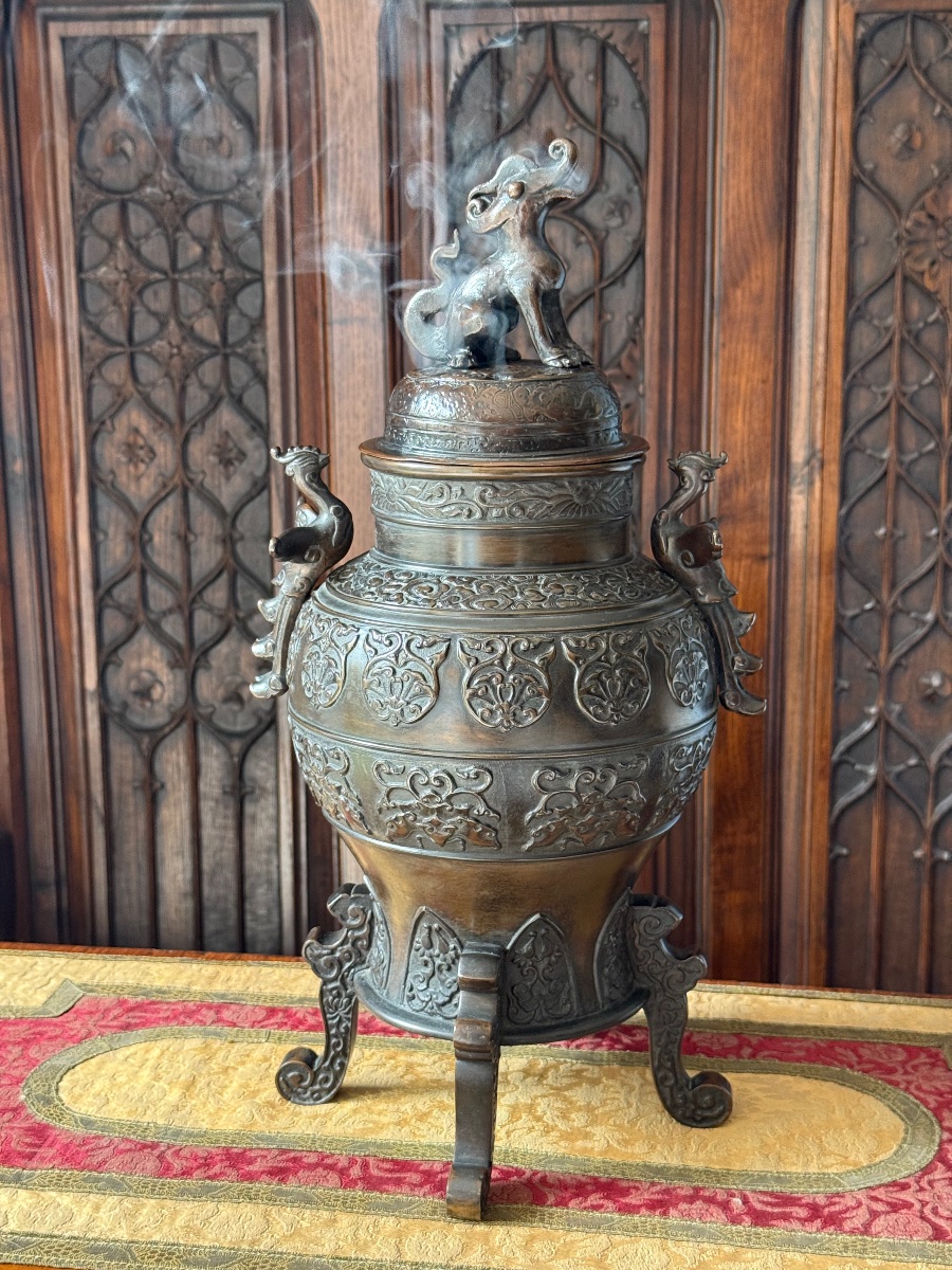 Bronze Incense Burner With Archaic-style Decoration, China, 19th Century—studio Mark-photo-8